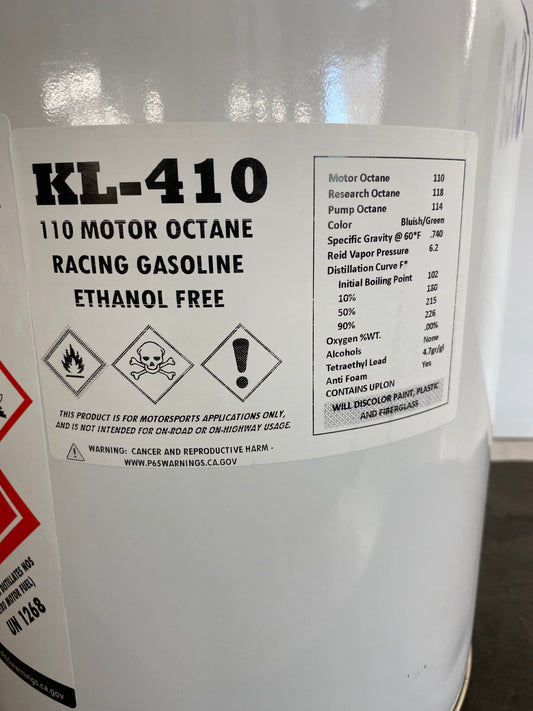110 High Octane Leaded Racing Gasoline (Local pickup- NO SHIPPING)