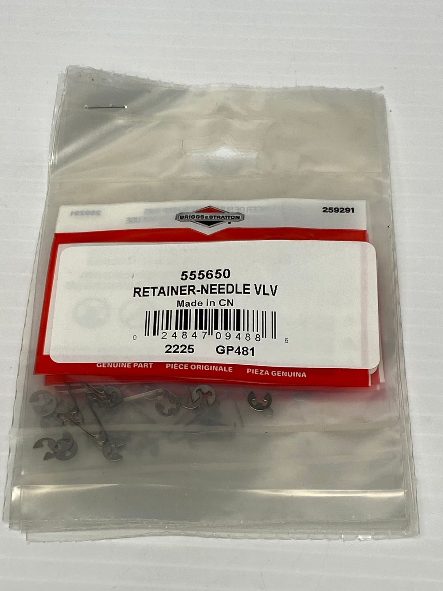 555650 - LO206 Needle Valve Retainer