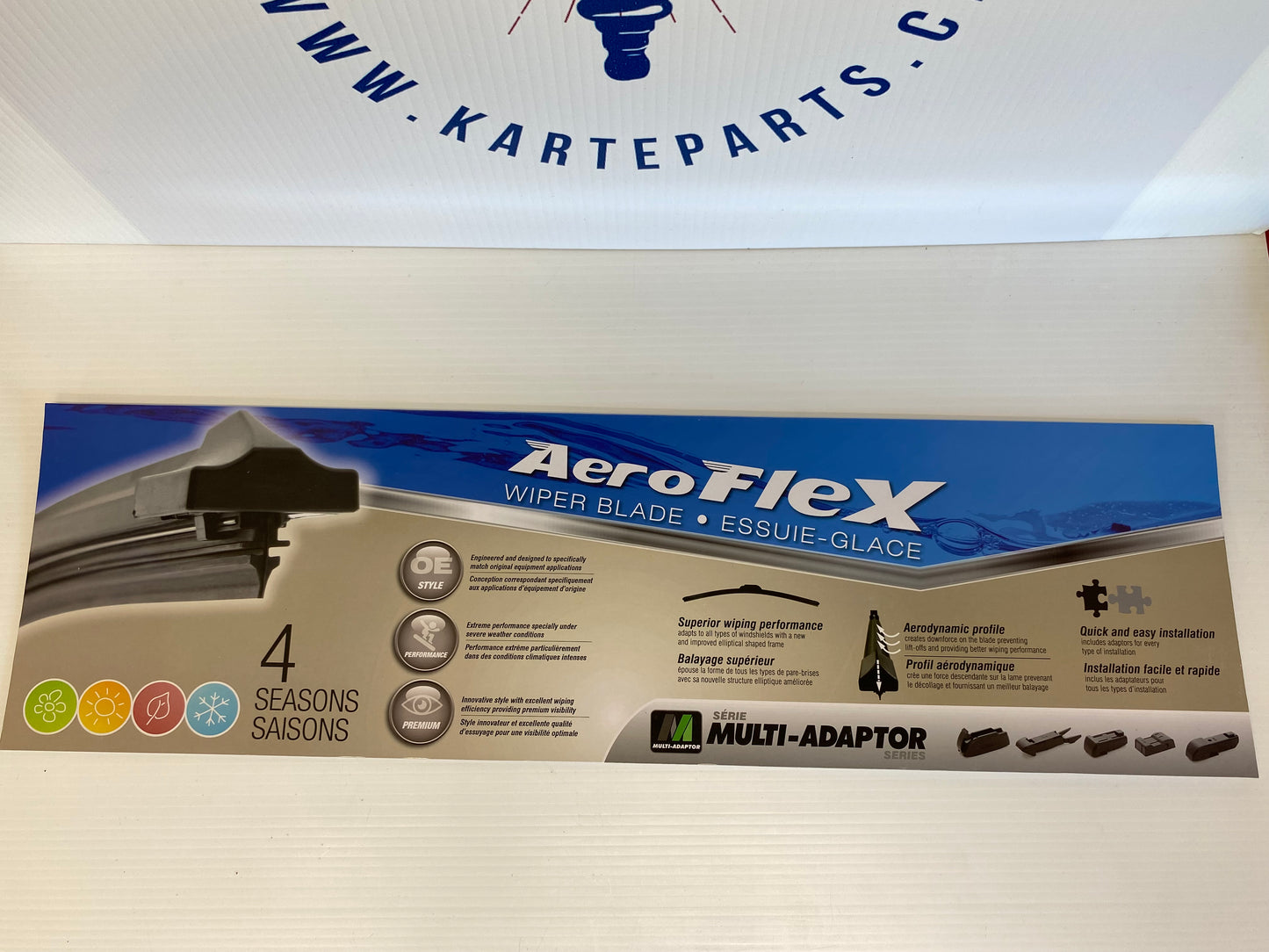 Aeroflex 4 Season Wiper Blades with Adaptors