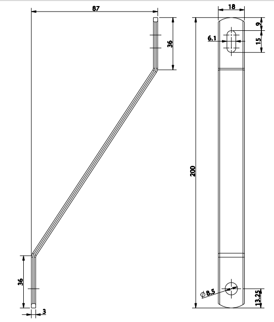 Nassau Panel Upper Supports - 19cm