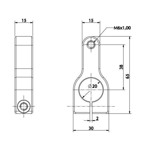 Aluminum Pedal Stop