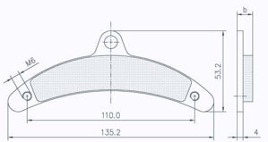 Brake Pad Set - Birel 5335.S