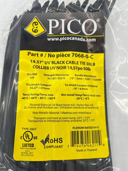 Pico - 50 lb Cable Tie - UV Black