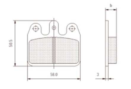 Brake Pad Set - CRG, Righetti