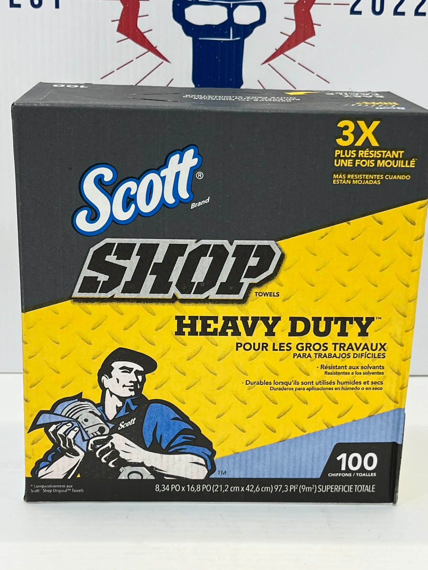 Scott - Shop Towels - Heavy-Duty, 16-4/5" L x 8-1/3" W