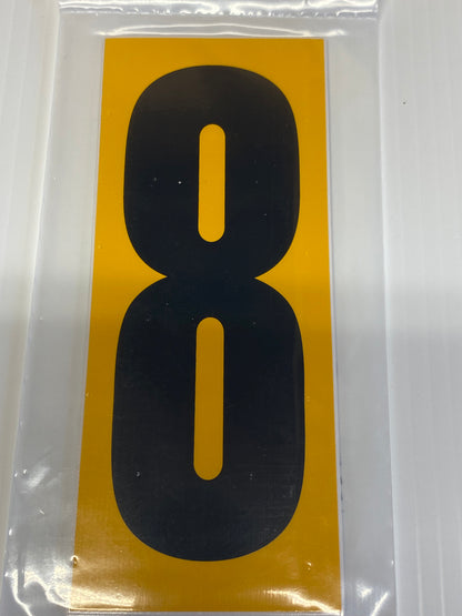 Kart Numbers - 0 Through 9