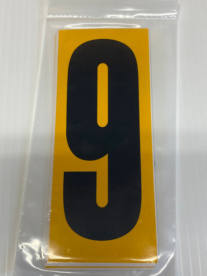 Kart Numbers - 0 Through 9