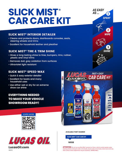 Lucas - Slick Mist Car Care Kit