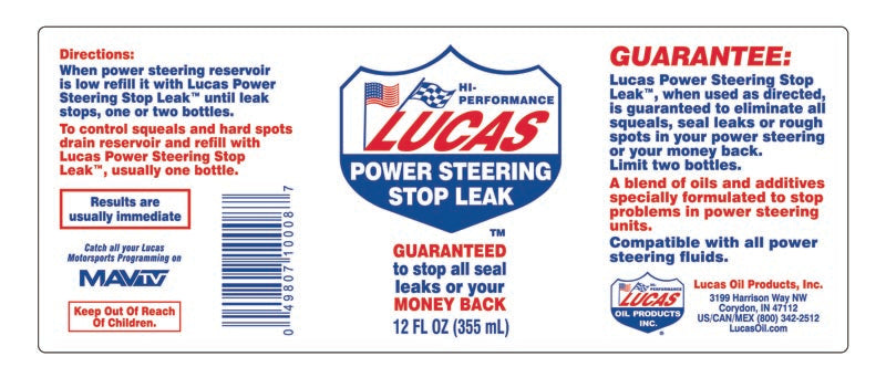 Lucas - Power Steering Stop Leak
