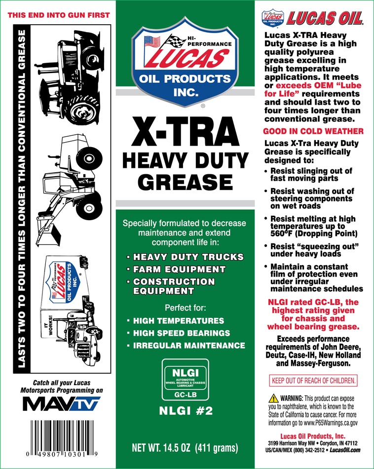 Lucas - Multi Purpose Grease 411 g Cartridge