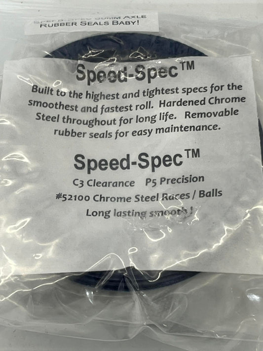 Speed-Spec Steel Precision Axle Bearing, Blue Removable Seals