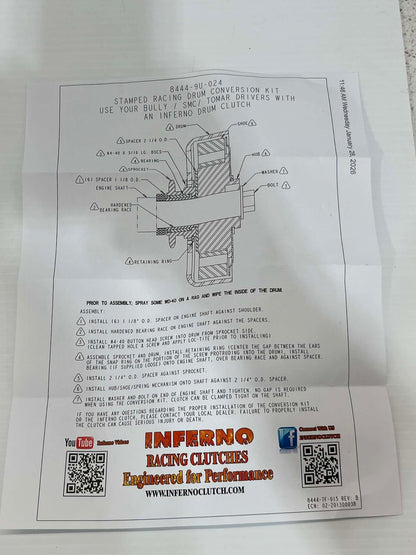 Hilliard Bully Drum Conversion Kit for Flame Clutch