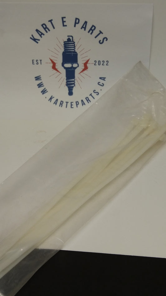 White - Tie Straps - 34.00X0.357"