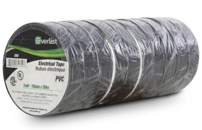 Electrical Tape - 10 Rolls (3/4" x 60') (all colours)