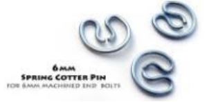 6MM - Push on Spring Cotter Pin